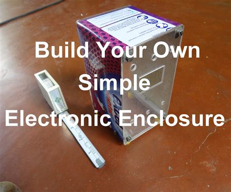 how to make enclosure for electrical post|diy electronics enclosure.